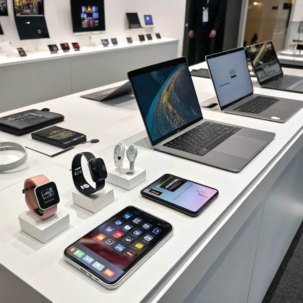 High-tech gadgets on display